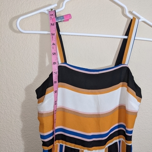 Multicolor Striped Lightweight Comfy Romper by Japna - Picture 6 of 7